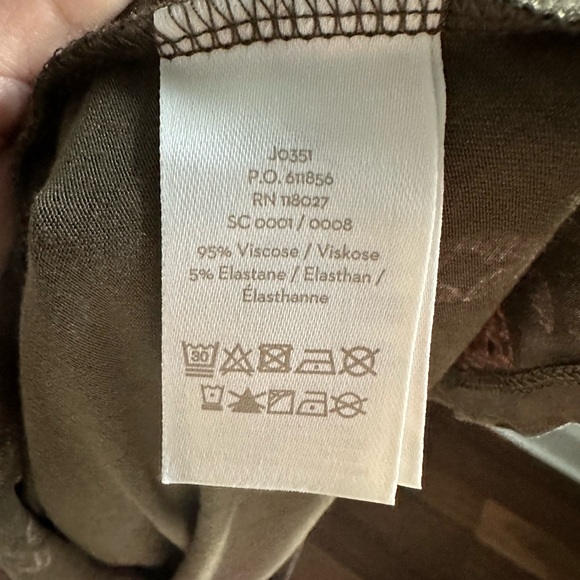 Boden Lucie Jersey Green & Pink Floral Print 3/4 Sleeve Tunic Mini Dress Sz: 6P - Picture 12 of 12